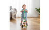 Encourages Walking Push and Pull Learning Toy Polished Edges Baby Learning Baby Walking Aid Colorful Design Toddler Push Cart with Stick Educational-Inspired for Toddlers