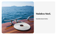 Stainless Steel Dock Cleat Sturdy Duty Yacht Rope Cleat Rust Resistant for Marina Crew, Pier
