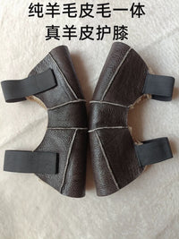 皮毛一体骑车保暖护膝防风防寒挡风男女同款护腿冬季加厚护膝