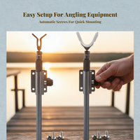Adjustable aluminum rod holder