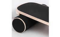 Wooden Balance Board Textured Top Roller Balance Board Non Slip Surface Exercise Equipment for Mindful Stretching