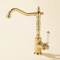Faucet with Swivel Spout Brass Swivel Faucet 360-Degree Rotating Single Lever Mixer for Kitchen