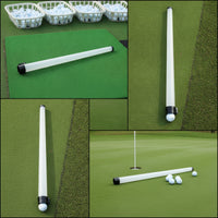 Lightweight Golf Ball Pickup Tube Translucent Golf Ball Retriever Tube Portable Easy to Use for Golfers, Putting Green, Driving Range