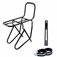 Heavy Duty Bike Front Rack Sturdy Front Bike Cargo Rack Universal Adjustable and User-Friendly to Install for Commuters