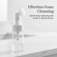 Foaming Soap Dispenser Refillable, Foaming Soap Dispenser Silicone Brush, Foaming Soap Dispenser for Skincare