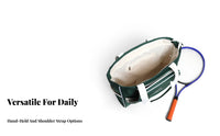 Racket Tote Bag Multi-Functional Badminton Racket Carrier Sports Tote with Racket Pocket Multifunctional Pickleball Shoulder Bag