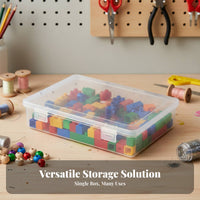 Clear Organizer Box PP Material Clear Box Multipurpose Organizer for DIY Enthusiasts, Craft Room, Workshop, Garage