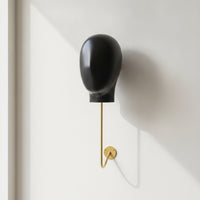 Wall-Mounted Hairpiece Display Stand Detachable Wall-Mounted Hairpiece Stand Multipurpose Mannequin Head  for Hairstylists, Retail Stores