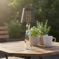 Hollow Pattern Solar Bottle Lamp Energy Saving Outdoor Lighting Portable for Camping