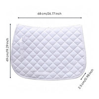Horse Saddle Pad Rounded Corners Quilted Saddle Pad Breathable Quilted