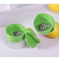 Vegetable Spiraling Device with Container Rotary Vegetable Spiraling Device Stainless Steel Spiralizing Disc for Vegetarians