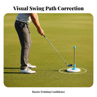 Adjustable Length Chipping Direction Indicator Portable Golf Alignment Rod Lightweight Golf Alignment Rod Long-Lasting for Golfers, Beginners, Professionals, Home Practice, Driving Range, Outdoor