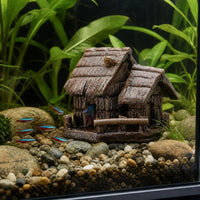 Aquarium Landscape Ceramic House Ornament for Fish Tank Decoration