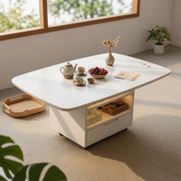 Multi-Functional Lift-Top Coffee Table Adjustable Height Convertible Lift-Top Table Easy to Move Living Room Furniture Space-Saving for Apartment Dwellers, Homeowners, Home Office Workers, Small Areas, Dining