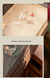标本相框立体昆虫植物干花diy墙面装饰贝壳收纳盒画框徽章拍立得 有机玻璃20寸+画布尺寸30*40cm 深胡桃色