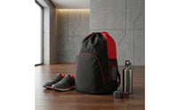 Taekwondos Drawstring Backpack with Zipper Pocket Roomy Taekwondos Drawstring Backpack with Outside Zipper Pocket Lightweight Cinch Bag for Gym, Competitions
