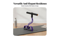 Foot Pedal Puller Multi-Functional Sit-up Pull Rope Multifunction Pedal Puller Exerciser for Beginners, Home, Travel, Office