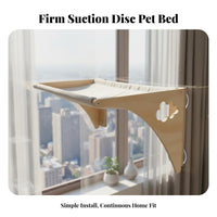No-Drill Installation Suction Cup Window Perch Transparent Capsule View Feline Furniture Space Saving Feline Activity Center Includes Scratching Surface for Felines, Panes, Indoors, Living Room, Bedroom