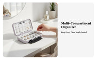 Anti-Oxidation Compartmentalized Jewelry Case Large Capacity Multi-Compartment Organizer Adjustable Compartments retrieveory Container Keeps Items Organized for on-the-goers, Crafters, bureau Top, Bedroom, Drawer, Closet