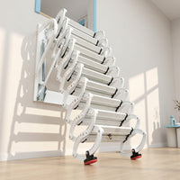 Retractable Attic Ladder Folding Attic Ladder Space-Saving for Homeowners, Loft, Mezzanine