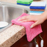 7 Piece Cleaning Cloths Set with Microfibre Cloth, High Absorbency Cleaning Cloths for Kitchen and Bathroom, Glass Cleaning Cloth