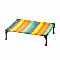 Breathable Elevated Pet Cot Moisture-Resistant Raised Pet Cot Easy to Clean Elevated Dog Bed Sturdy Frame for Small Dogs, Cats, Summer