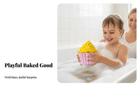 Baked Good ShapeShaped bath effervesceer Cake unwindcompresssign Tub effervescey effervesceing and Bubbling skin well-being Product for Women, Adults, Relaxation, Bathtime, Home Spa