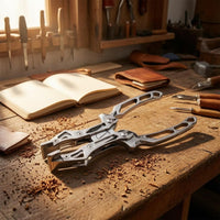 Leather Flat Plier Curved Grip Parallel Jaw Pliers Rounded Grips Crafting Tool for Leatherworking