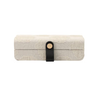 Jewelry Box with Clasp Textured Jewelry Box Compact for Dressing Table
