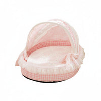 Breathable Princess Design Feline Bed Soft Semi Enclosed Pet Bed Lightweight Cradle Pet Nest Long-Lasting Construction for Indoor