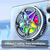 Quiet Operation Semiconductor Phone Cooler Lightweight Design Attractive Phone Cooler for Content Creators, Clip Capture Ing