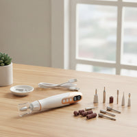 Nail Drill with LCD Display Portable Nail Grinder Pen E-File Rechargeable for Beginners, Travel, Home