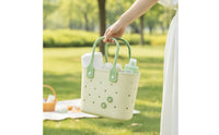 Portable Tote Basket with Handles Ventilated Perforated Storage Tote Multi-Purpose Plastic Storage Bin with Handles Lightweight for Bathroom, Shower, Closet