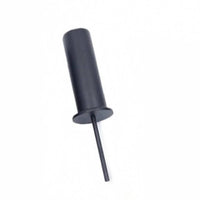 Cylindrical Black Weight Stack Insert Rod Flanged Weight Stack Locking Pin Heavy Duty Matte Black Insert Rod Long-Lasting Steel