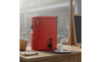 Professional Milk Tea Container Triple Tier Insulation Stainless Steel Insulated Barrel Professional Thermal Container Wide