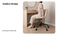 Adjustable Height Lowsupport rotate Stool Minimalist Design Armless Pedestal Chair multipurpose Use Seating Furniture Ergonomic rearrest for Makeup fans, Home Workers, Vanity Area, Living Room, Kitchen Counter, Entryway