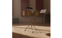 Timbales with Stand and Cowbell Metal-cover Timbales Adjustable Drum Set with Stand for Percussionists, Drummers, Stage, Rehearsal