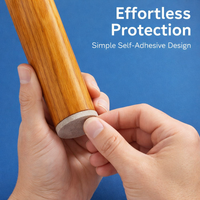 Felt Furniture Pads 50 PCS Self-Adhesive Floor Protectors, Non-Slip Noise Reducing Chair Leg Floor Protectors, Table Leg Pads for Hardwood Floors
