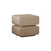 Modern design Wavy Front Nightstand With Storage Drawer Bedroom Furniture effortless Glide Drawers Bedside Table Gold highlights for Homeowners, Interior Decorators, Students, Guest Room, Study
