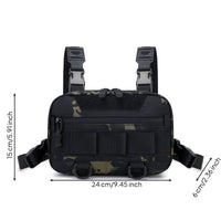 Fishing Chest Bag Adjustable Straps Fishing Bag Zippered for Anglers
