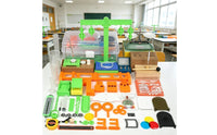 Junior High Physics Kit Green Holder Stand Stand Physics Experiment Kit and Metal Learning Aid