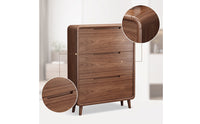 Shoe Organizer Cabinet Space-Saving Shoe Organizer Cabinet with Flip Doors Furniture for Entryway, Hallway, Mudroom
