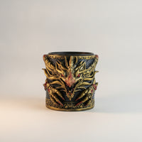 Decorative Dragon Planter Sculptural Dragon Sculpture Planter Functional Flowerpot Easy-to-Clean for Balcony