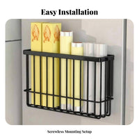 Metal-gripping Refrigerator Side Rack Easy Installation Metal-gripping Refrigerator Shelf