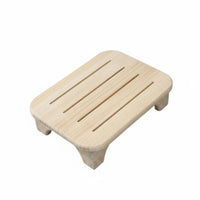 Multi-Functional Slatted Platform Stool Long-Lasting Footrest Strong Load-Bearing Household Furnishing Minimalist Design for Adults, Children, Office Workers, Living Room, Bedroom, Entryway, Bathroom