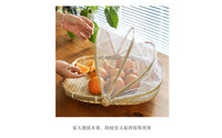 Bamboo Food Mesh Cover Dish Cover Covered Fruit Basket