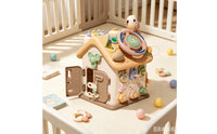 Play House Interactive Activity House Multi Functional Busy Board Toy for Infants, Playroom