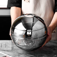 7 Pieces Globe Dinnerware Set Contemporary Stainless Steel Tableware Minimalist for Dining Room