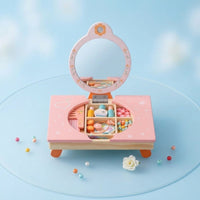 Toy Vanity with Mirror Tabletop Kids Vanity Set Adorable for Bedroom