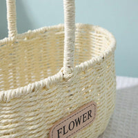 Hand-Woven Paper Rope Basket Handmade Paper Rope Basket Versatile for Interior Decorators, DIY Enthusiasts, Living Room, Entryway, Weddings